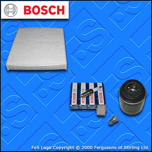 SERVICE KIT for AUDI A1 1.2 TFSI BOSCH OIL CABIN FILTERS PLUGS (2010-2015)