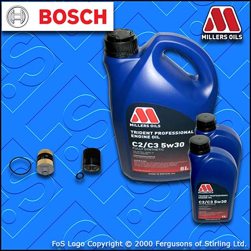 SERVICE KIT for PEUGEOT BOXER 2.2 HDI OIL FUEL FILTERS +5w30 OIL (2013-2020)