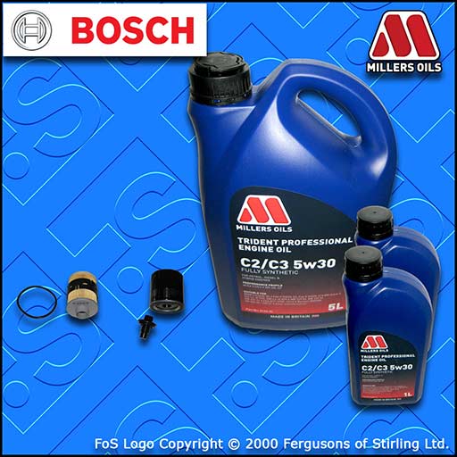 SERVICE KIT for PEUGEOT BOXER 2.2 HDI OIL FUEL FILTERS +5w30 OIL (2013-2020)