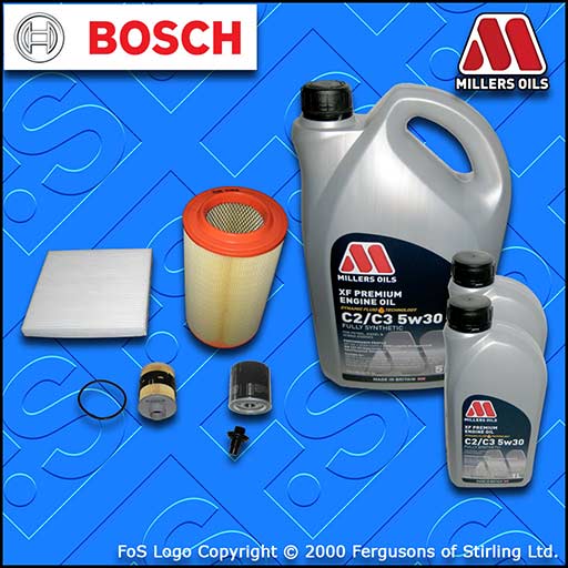 SERVICE KIT for PEUGEOT BOXER 2.2 HDI OIL AIR FUEL CABIN FILTER +OIL (2013-2020)