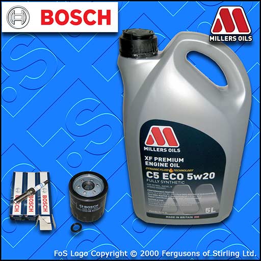 SERVICE KIT FORD C-MAX 1.0 ECOBOOST BOSCH OIL FILTER SPARK PLUGS +OIL 2012-2019