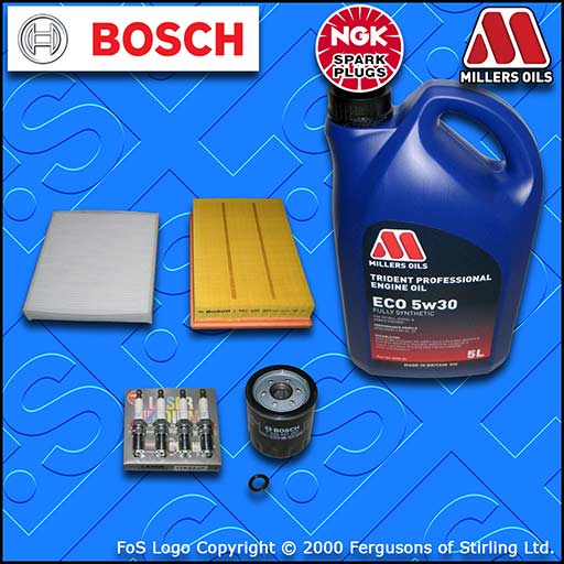 SERVICE KIT FORD FOCUS MK2 1.8 16V OIL AIR CABIN FILTERS PLUGS +OIL (2004-2007)