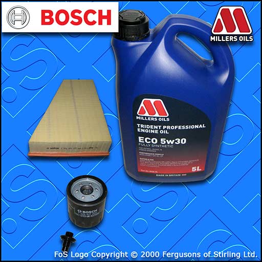 SERVICE KIT for FORD S-MAX 2.0 OIL AIR FILTERS SUMP PLUG +5w30 OIL (2006-2014)