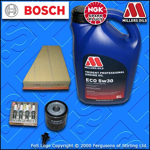 SERVICE KIT for FORD S-MAX 2.0 OIL AIR FILTERS PLUGS SUMP PLUG +OIL (2006-2014)