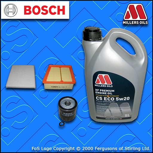 SERVICE KIT for FORD ECOSPORT 1.0 ECOBOOST OIL AIR CABIN FILTER +OIL (2013-2017)