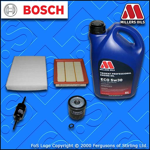 SERVICE KIT for FORD FIESTA MK6 ST150 OIL AIR FUEL CABIN FILTER +OIL (2004-2008)