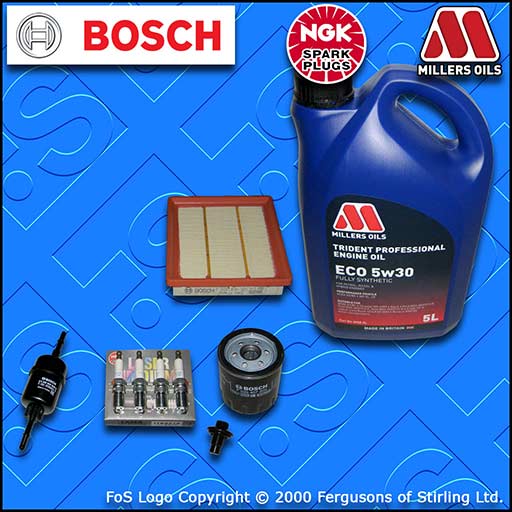 SERVICE KIT for FORD FIESTA MK6 ST150 OIL AIR FUEL FILTER PLUGS +OIL (2004-2008)