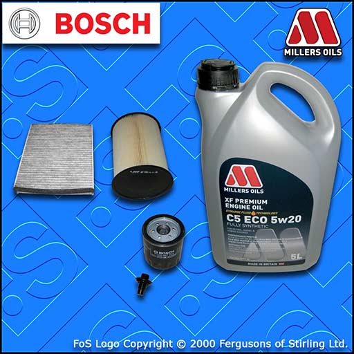 SERVICE KIT FORD C-MAX 1.0 ECOBOOST OIL AIR CABIN FILTER SUMP PLUG+OIL 2012-2019