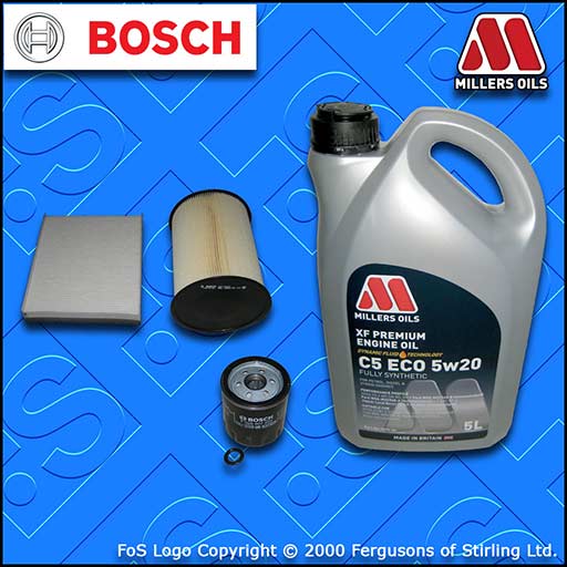SERVICE KIT FORD C-MAX 1.0 ECOBOOST BOSCH OIL AIR CABIN FILTERS +OIL (2012-2019)