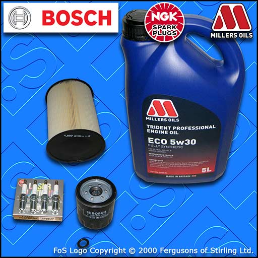 SERVICE KIT for FORD FOCUS MK2 2.0 16V OIL AIR FILTERS PLUGS +5L OIL (2007-2010)