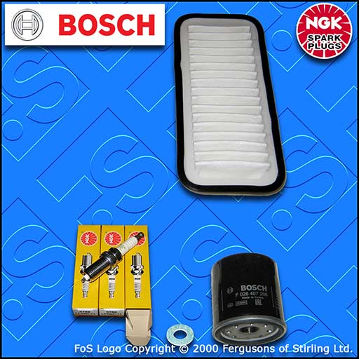 SERVICE KIT for CITROEN C1 1.0 BOSCH OIL AIR FILTERS PLUGS (2005-2014)