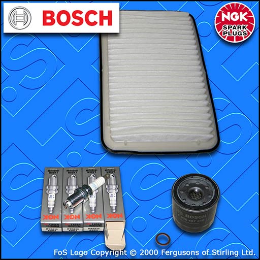 SERVICE KIT for MAZDA 3 (BL) 1.6 OIL AIR FILTERS NGK SPARK PLUGS (2008-2014)