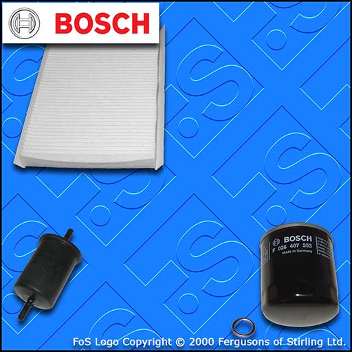 SERVICE KIT for DS DS4 1.2 THP 130 BOSCH OIL FUEL CABIN FILTERS (2015-2019)