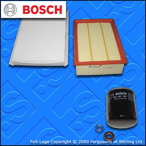 SERVICE KIT for PEUGEOT 307 2.0 HDI 8V OIL AIR CABIN FILTERS (2000-2005)