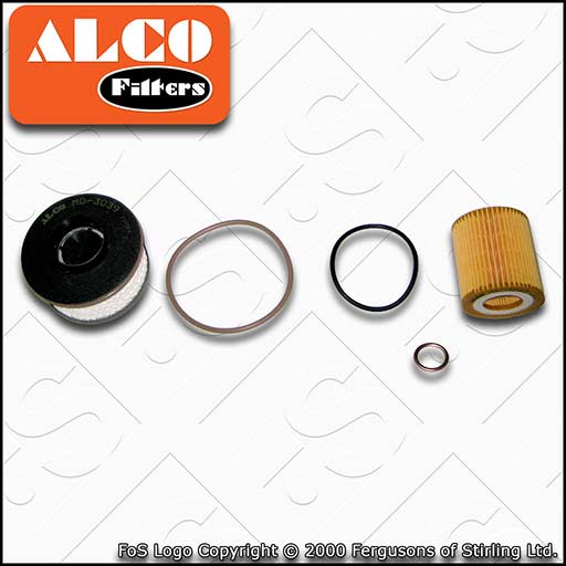 SERVICE KIT for VAUXHALL CROSSLAND 1.5 CDTI ALCO OIL FUEL FILTERS (2018-2022)