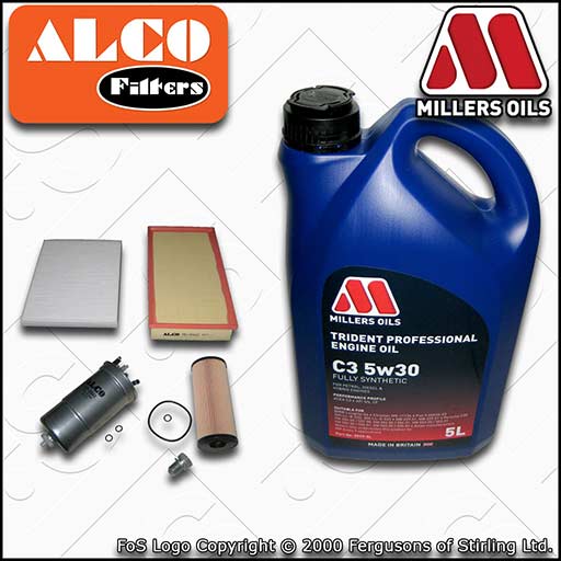 SERVICE KIT for VW NEW BEETLE 1.9 TDI OIL AIR FUEL CABIN FILTER +OIL (1998-2010)