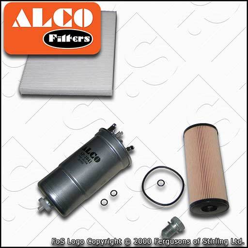 SERVICE KIT for VW NEW BEETLE 1.9 TDI ALCO OIL FUEL CABIN FILTER (1998-2010)