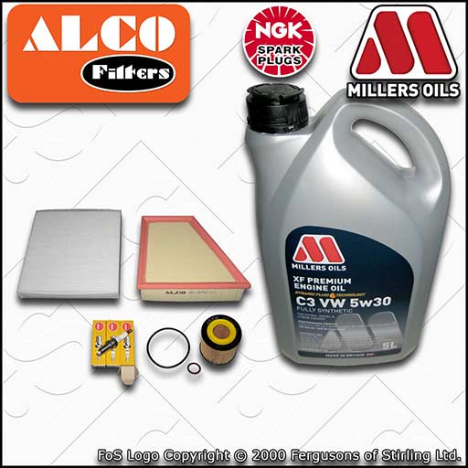 SERVICE KIT for VW FOX 1.2 BMD OIL AIR CABIN FILTERS PLUGS +XF OIL (2005-2011)