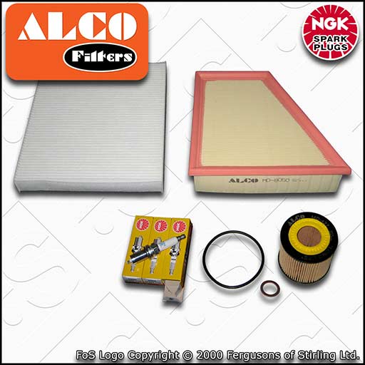 SERVICE KIT for SKODA RAPID NH 1.2 ALCO OIL AIR CABIN FILTERS PLUGS (2012-2015)
