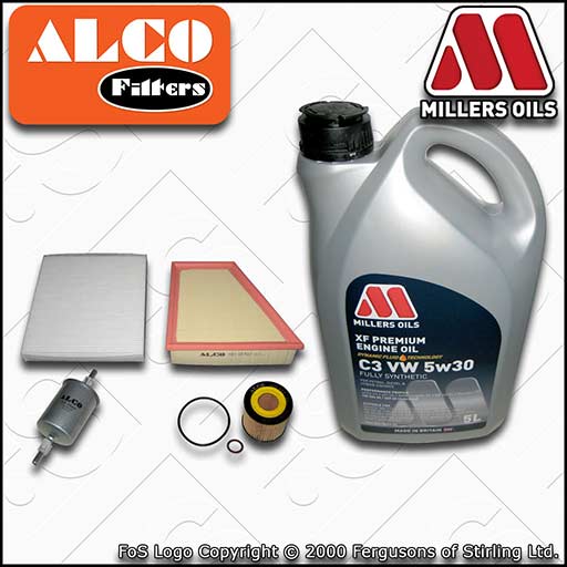 SERVICE KIT for VW FOX 1.2 OIL AIR FUEL CABIN FILTERS +XF OIL (2005-2011)