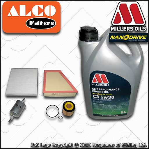 SERVICE KIT for VW FOX 1.2 OIL AIR FUEL CABIN FILTERS +EE OIL (2005-2011)