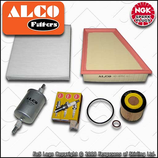 SERVICE KIT for VW FOX 1.2 OIL AIR FUEL CABIN FILTERS SPARK PLUGS (2007-2011)