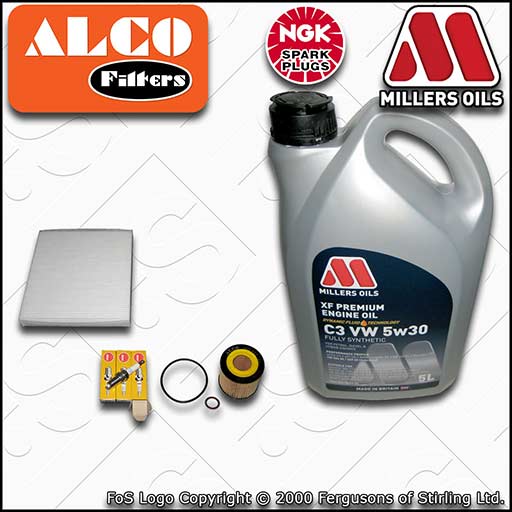 SERVICE KIT for VW FOX 1.2 BMD OIL CABIN FILTERS PLUGS +XF OIL (2005-2011)
