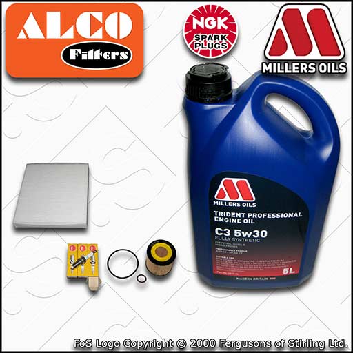 SERVICE KIT for VW FOX 1.2 BMD OIL CABIN FILTERS PLUGS +C3 OIL (2005-2011)