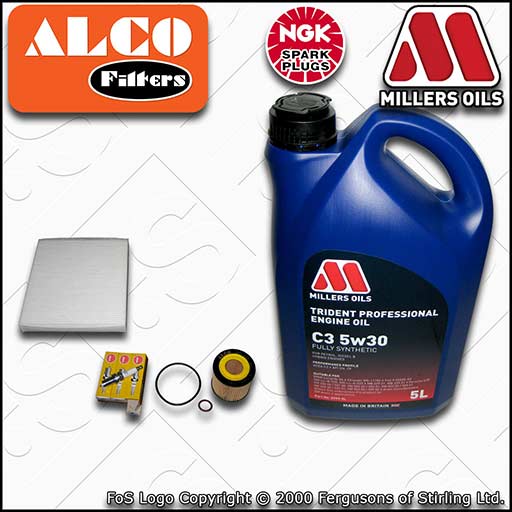 SERVICE KIT for VW FOX 1.2 OIL CABIN FILTERS PLUGS +C3 OIL (2007-2011)