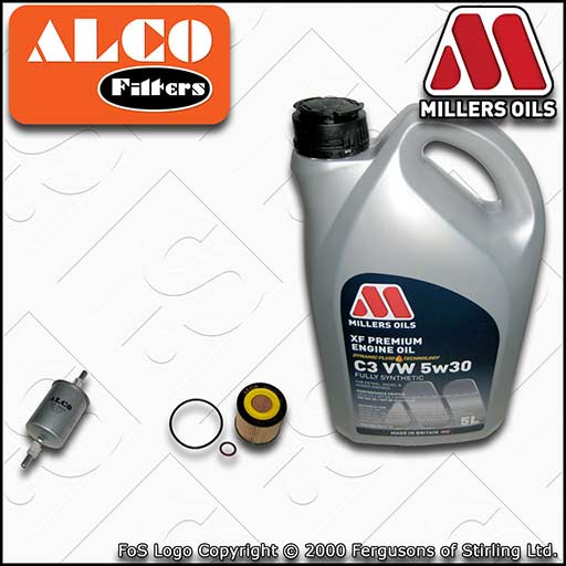 SERVICE KIT for VW FOX 1.2 OIL FUEL FILTERS +XF C3 APPROVED OIL (2005-2011)