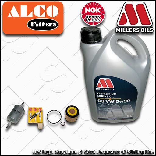 SERVICE KIT for VW FOX 1.2 BMD OIL FUEL FILTERS PLUGS +XF OIL (2005-2011)