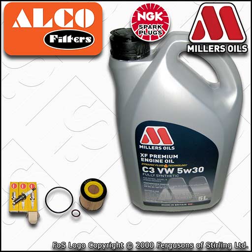 SERVICE KIT for VW FOX 1.2 BMD OIL FILTER PLUGS +XF OIL (2005-2011)