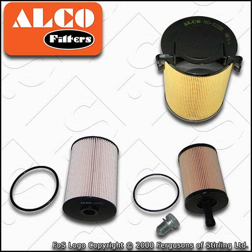 SERVICE KIT for VW CADDY 2K 2.0 SDI ALCO OIL AIR FUEL FILTERS (2004-2006)