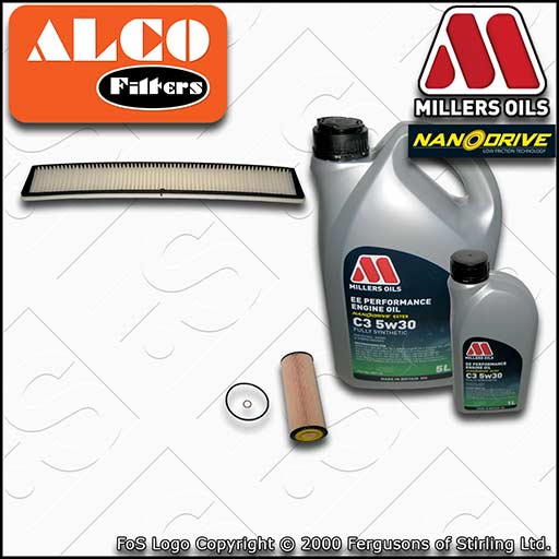 SERVICE KIT for BMW X3 E83 2.0 D M47 E83 OIL CABIN FILTER +EE 5w30 OIL 2004-2007