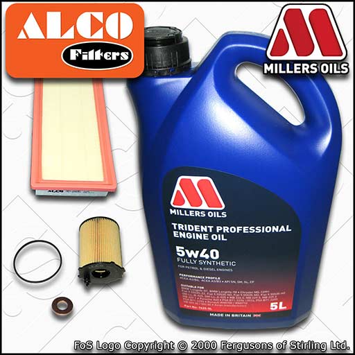 SERVICE KIT for TOYOTA AYGO 1.4 D-4D OIL AIR FILTERS +5w40 OIL (2005-2010)