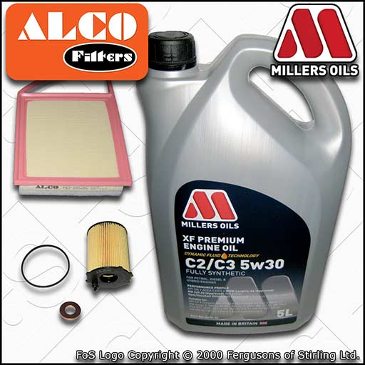 SERVICE KIT for PEUGEOT 2008 1.4 HDI OIL AIR FILTERS +XF 5w30 OIL (2013-2019)