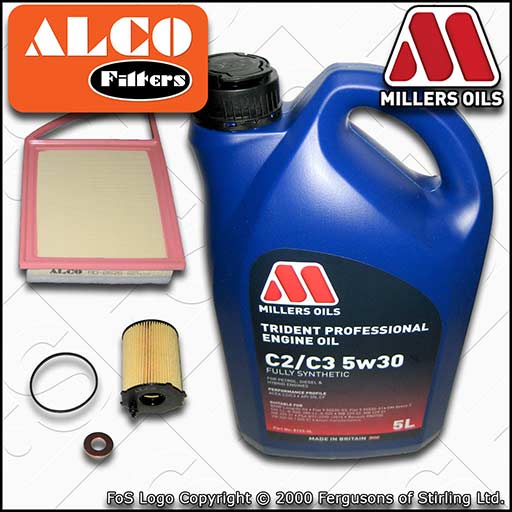 SERVICE KIT for CITROEN DS4 1.6 HDI OIL AIR FILTERS +5w30 OIL (2011-2015)