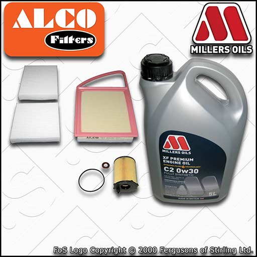 SERVICE KIT for CITROEN DS3 1.4 1.6 HDI OIL AIR CABIN FILTER +0w30 OIL 2009-2015