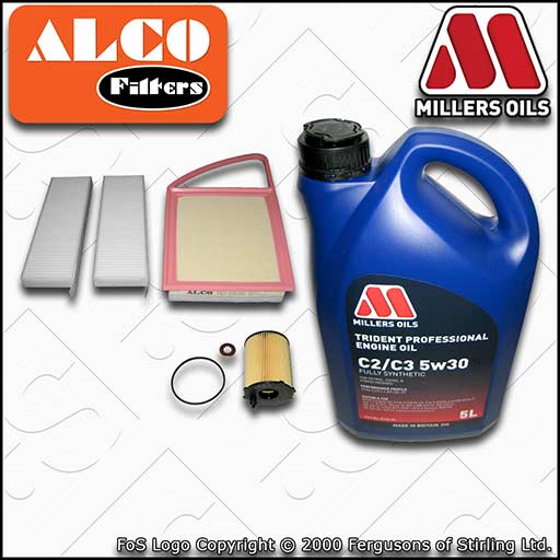 SERVICE KIT for CITROEN DS5 1.6 HDI OIL AIR CABIN FILTERS +5w30 OIL (2011-2015)