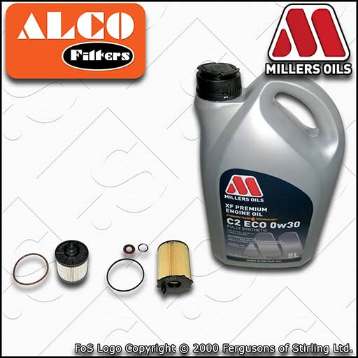SERVICE KIT for FORD C-MAX 1.5 TDCI OIL FUEL FILTERS +0w30 OIL (2015-2021)
