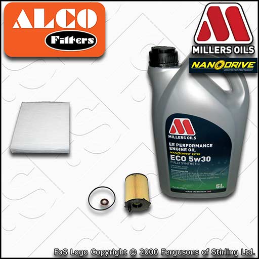 SERVICE KIT for FORD S-MAX 1.6 TDCI ALCO OIL CABIN FILTERS +EE OIL (2011-2014)