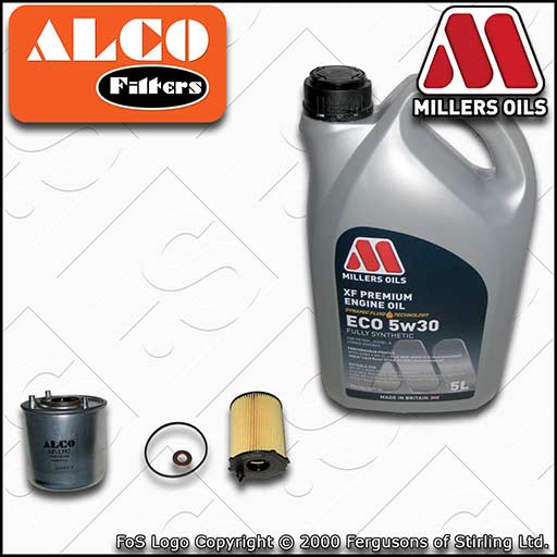 SERVICE KIT for FORD S-MAX 1.6 TDCI ALCO OIL FUEL FILTERS +ECO OIL (2011-2014)