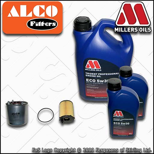 SERVICE KIT for FORD TRANSIT CONNECT 1.6 TDCI OIL FUEL FILTERS +OIL (2013-2017)