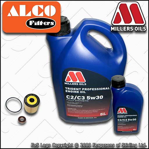 SERVICE KIT for CITROEN C8 2.2 HDI DW12BTED4 OIL FILTER +C2/C3 OIL (2006-2010)