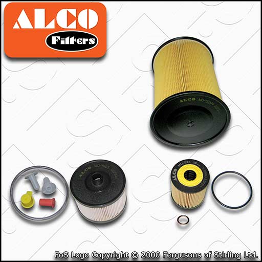 SERVICE KIT for FORD KUGA 2.0 TDCI ALCO OIL AIR FUEL FILTERS (2008-2010)