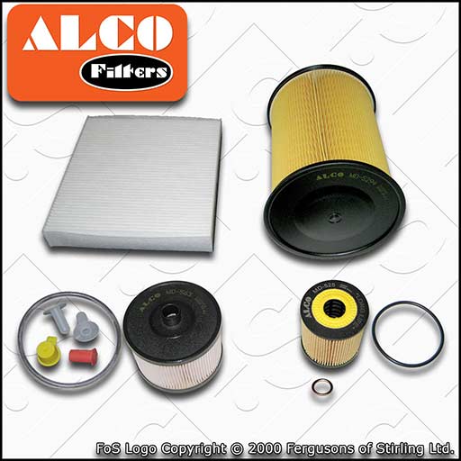 SERVICE KIT for FORD FOCUS MK2 2.0 TDCI OIL AIR FUEL CABIN FILTERS (2007-2010)
