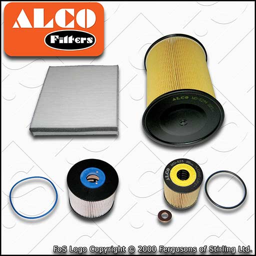 SERVICE KIT for FORD KUGA 2.0 TDCI ALCO OIL AIR FUEL CABIN FILTERS (2013-2014)