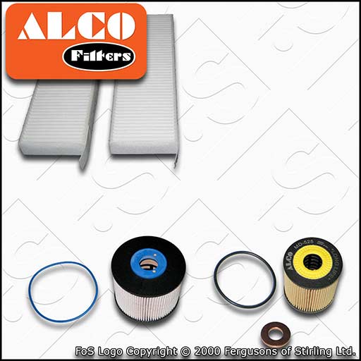SERVICE KIT for CITROEN C4 PICASSO 2.0 HDI OIL FUEL CABIN FILTERS (2009-2013)
