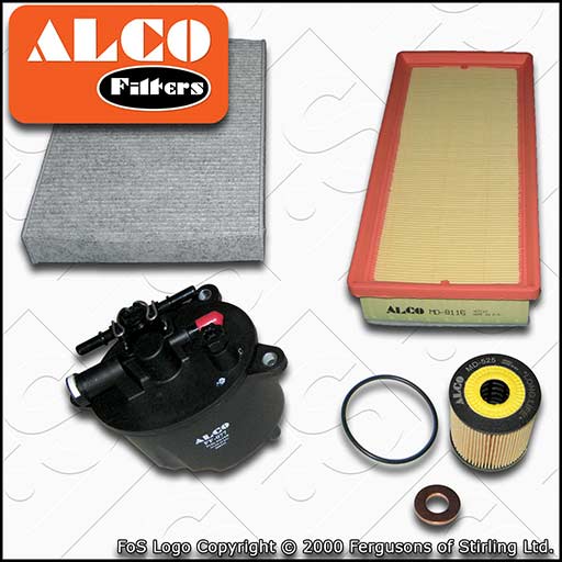 SERVICE KIT for PEUGEOT 508 2.2 HDI ALCO OIL AIR FUEL CABIN FILTERS (2010-2018)