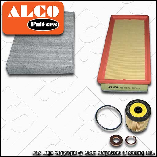 SERVICE KIT for PEUGEOT 508 2.0 HDI ALCO OIL AIR CABIN FILTERS (2010-2018)